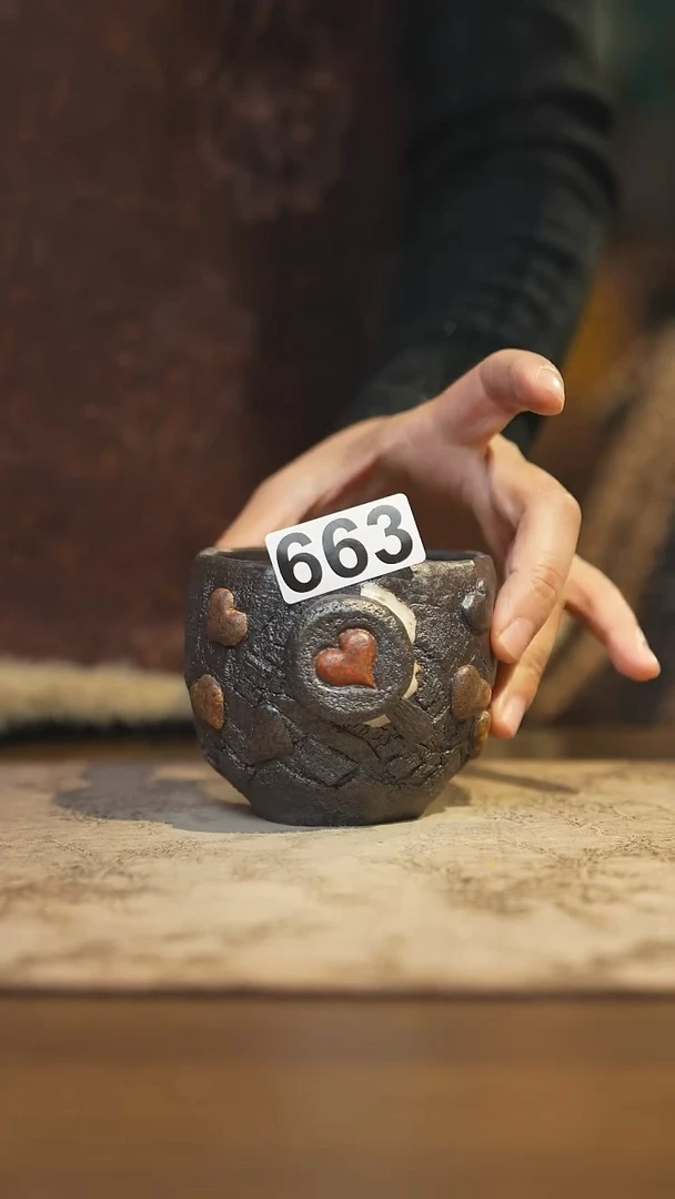 陶瓷茶器茶具主人杯663微瑕