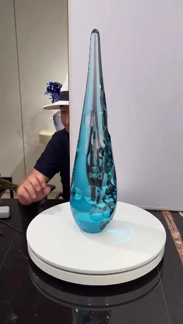 摆件蓝紫色光之塔艺术摆件