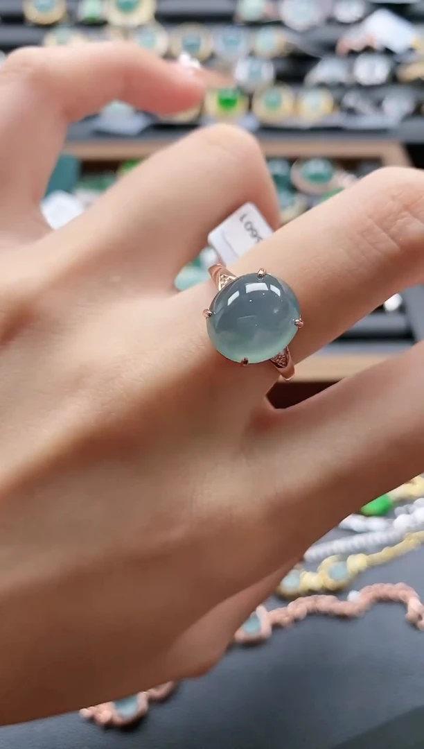 【闪购商品】翡翠戒指银S925镶嵌51151