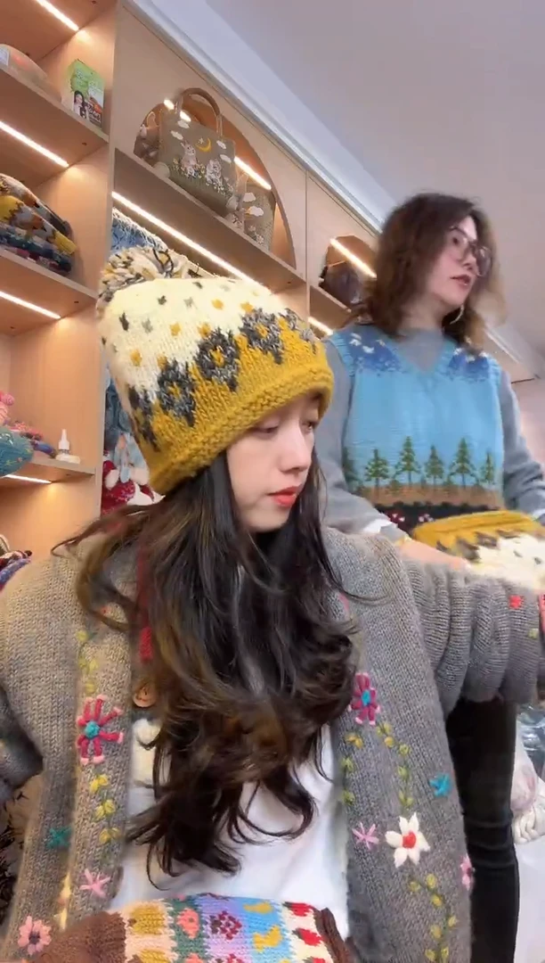 羊毛百羊毛像素单球帽