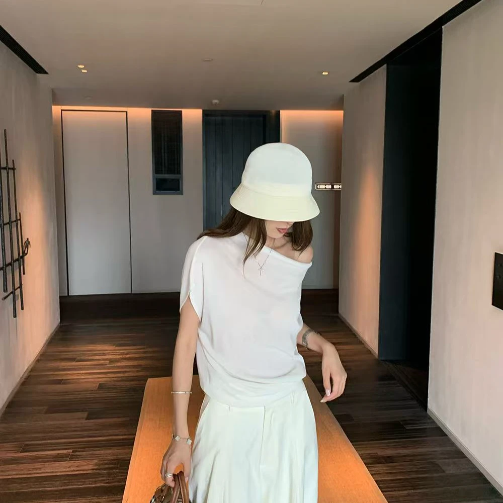 秋款上新[一衣三穿] 新品实拍诠释优雅气质堆堆领可斜肩上衣女潮