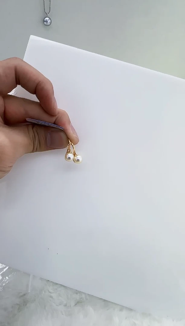 银S925镶嵌海水珍珠DA珍珠耳饰7-8 c601