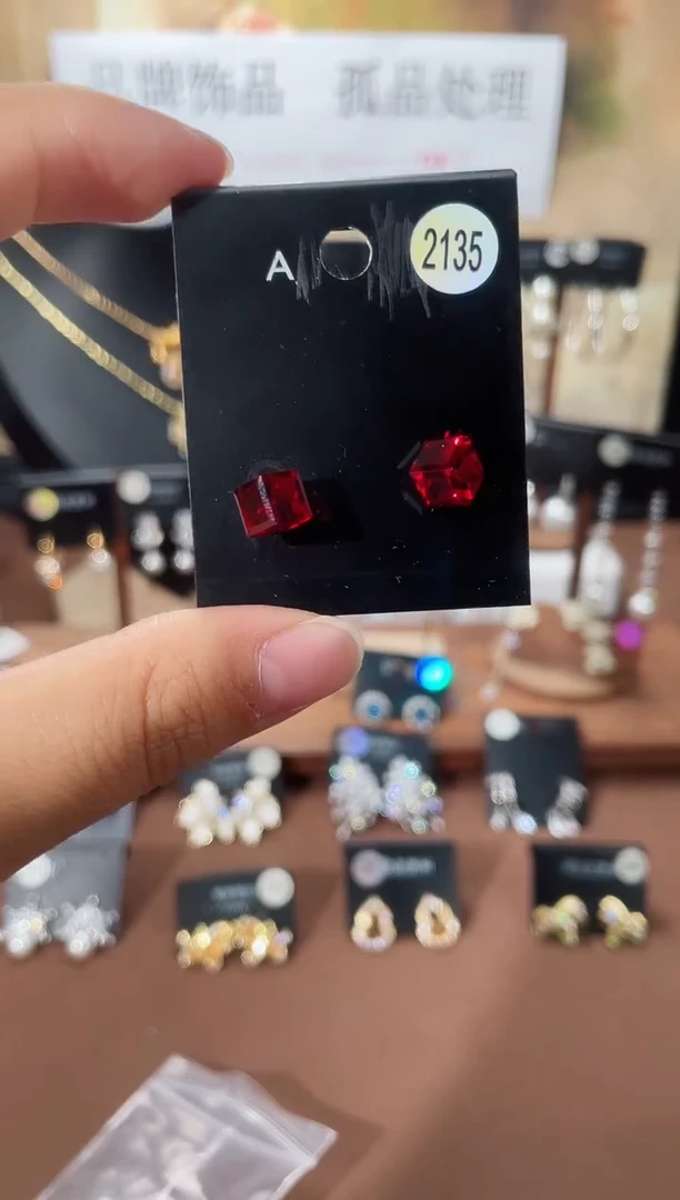 合金925银锆石豆2135