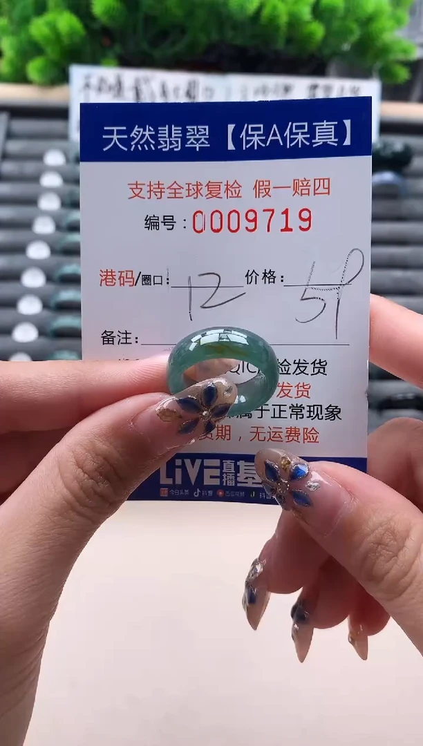未镶嵌戒指翡翠9719