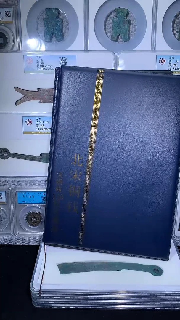 铜御泉收藏北宋大纲钱币册120枚