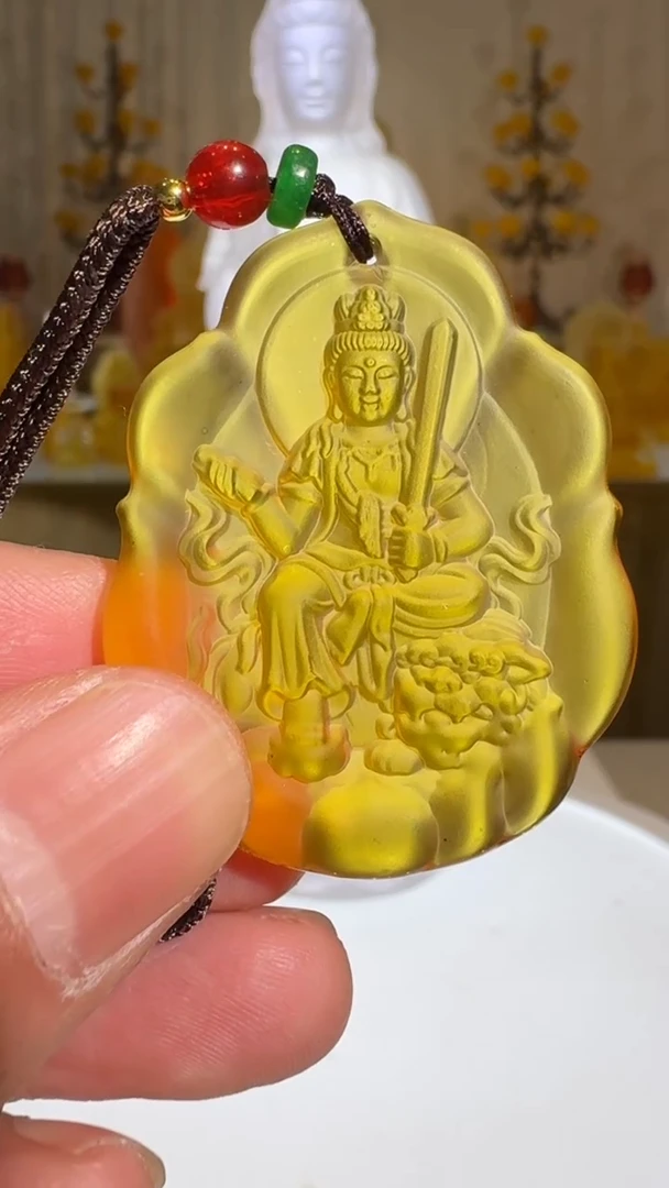 手工艺品琉璃文殊