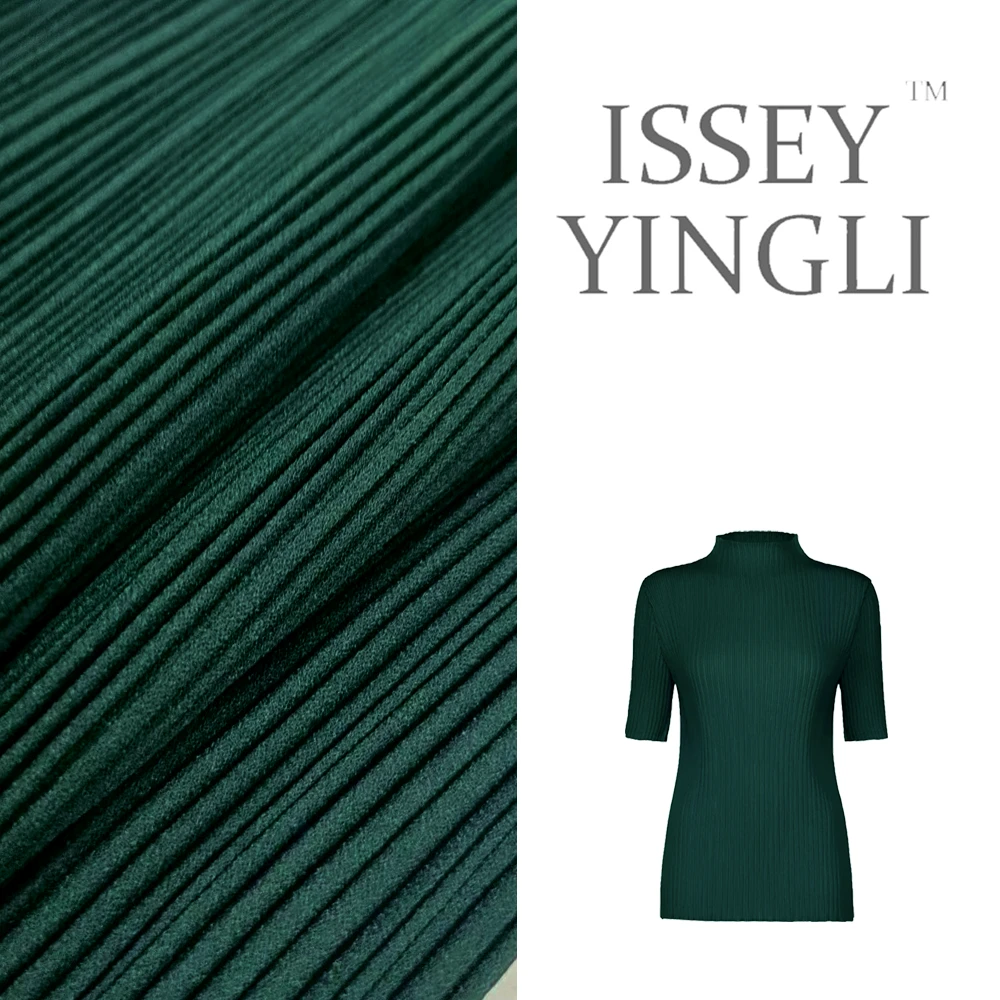 主线牙签系列高端褶皱女上衣时尚短袖上衣气质显瘦2679