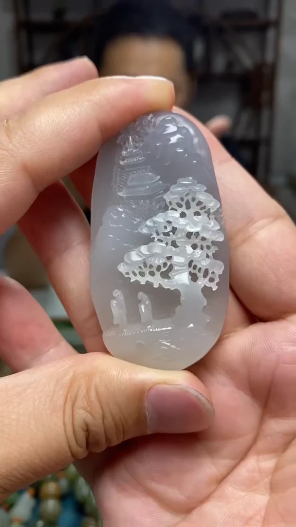 和田玉未镶嵌颈饰8