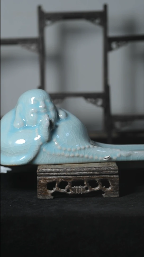 瓷60弥勒佛清凉寺汝瓷