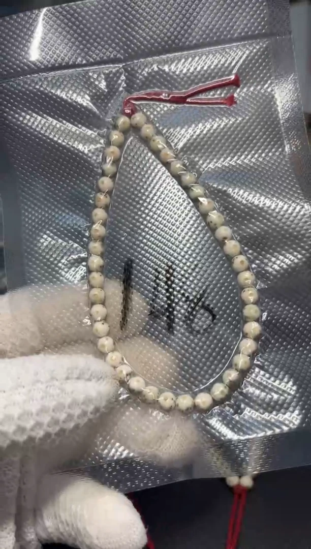 星月菩提吊坠6mm绿背圆珠手持148w14