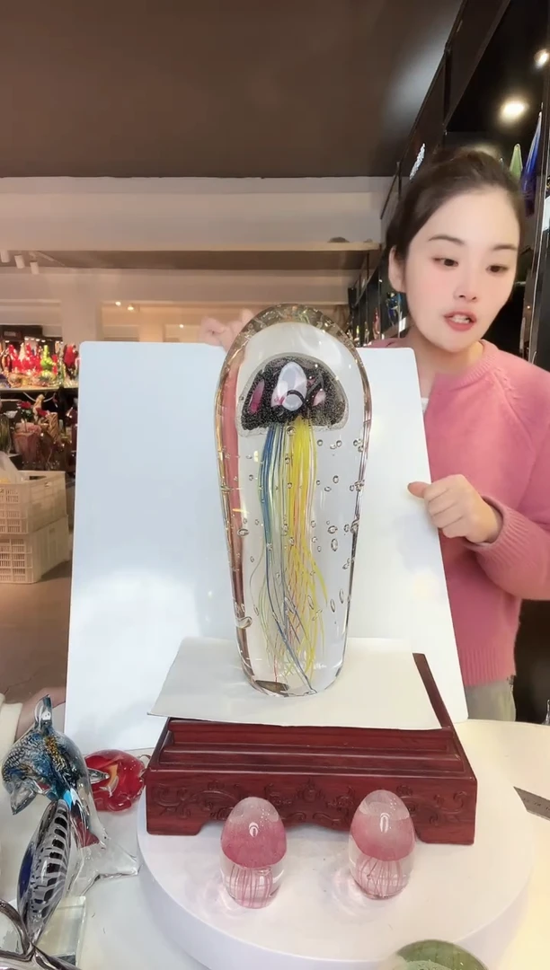 【闪购商品】茶盏琉璃摆件家居摆件