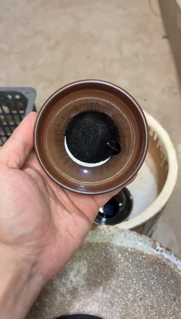 茶盏真柴烧建盏换点柴火