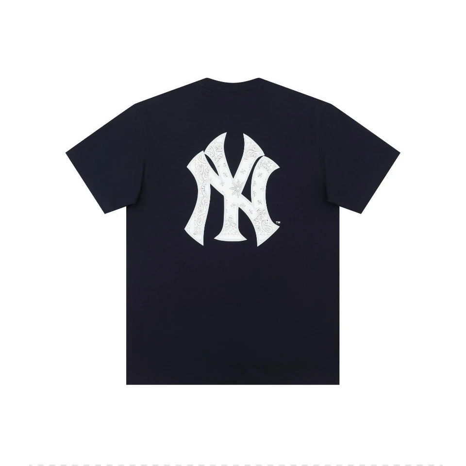 NEW ERA潮服中性腰果花印花抗皱通用运动T恤设计师情侣卡通户外