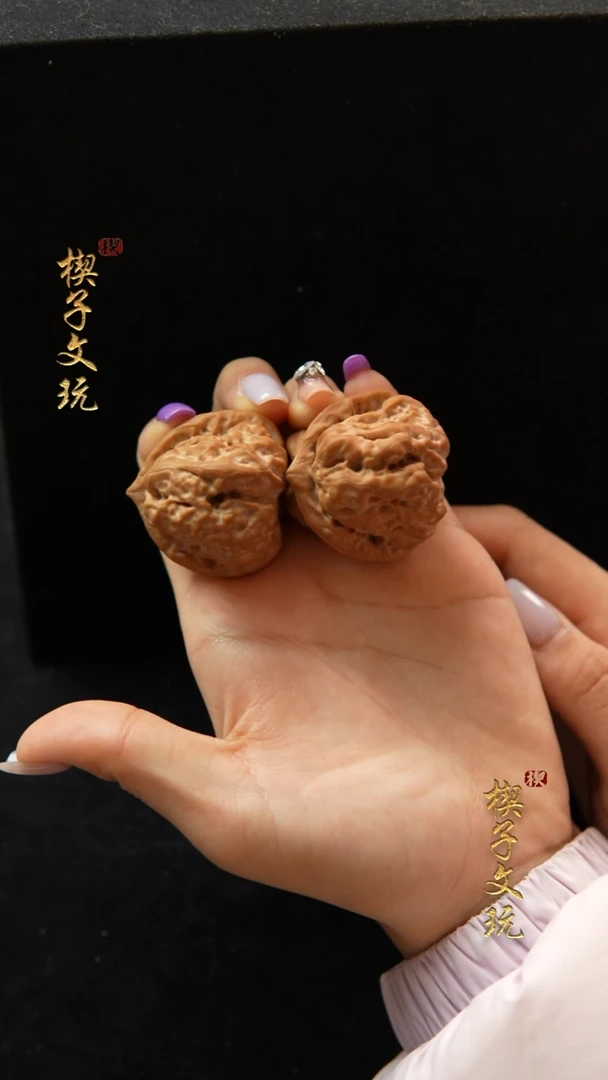 把件文玩核桃三角蛙37mm