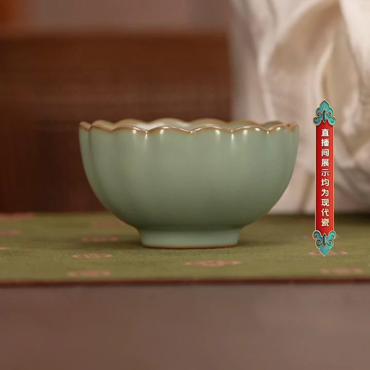 【小乔赏瓷】谢小金菊瓣杯xxj655