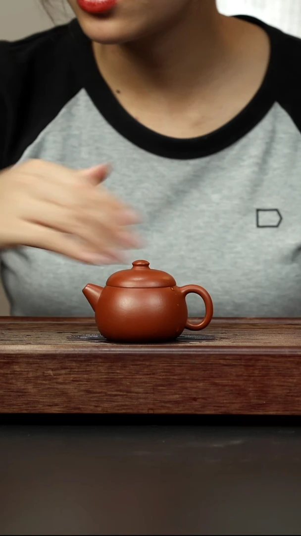 紫砂茶壶朱泥 小文旦