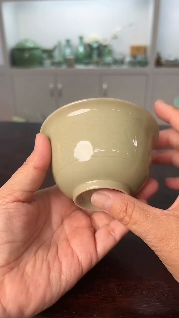 龙泉云间青瓷小米茶器