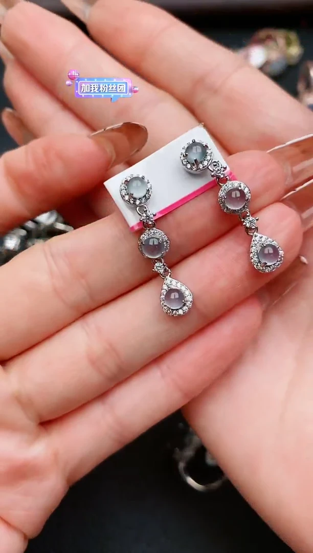 翡翠戒指银S925镶嵌...