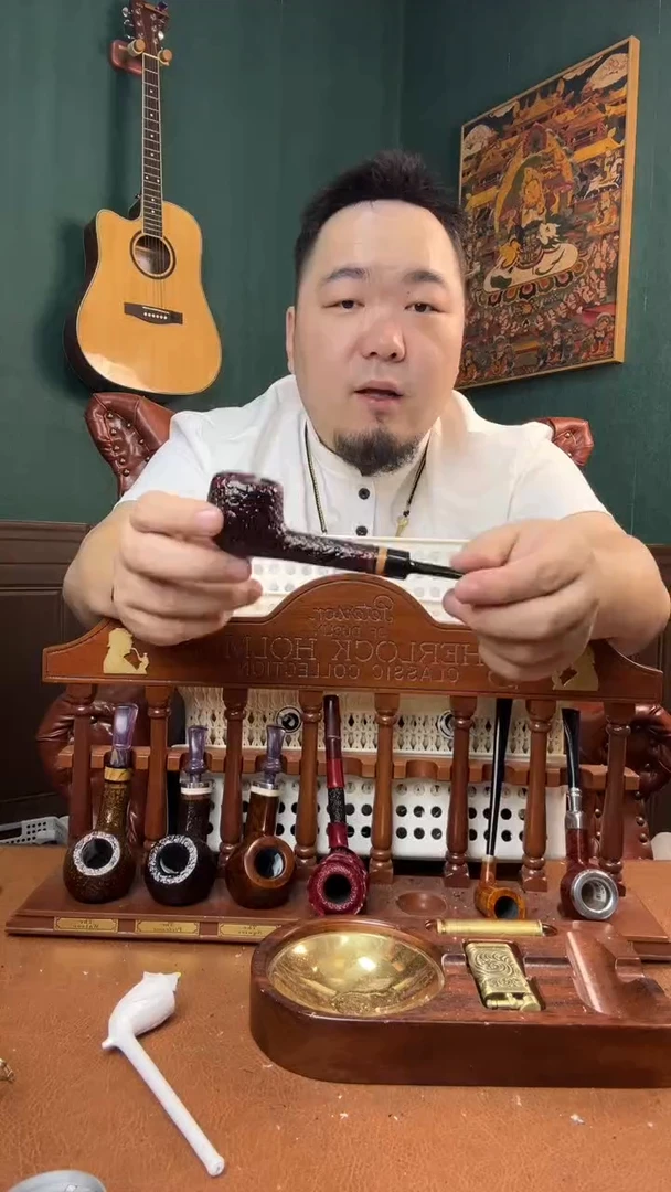 石楠木木雕款意大利进口石楠木烟斗
