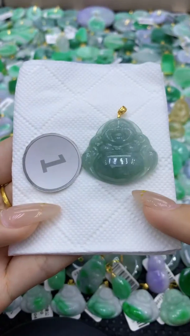 颈饰未镶嵌翡翠天然缅甸翡翠A货