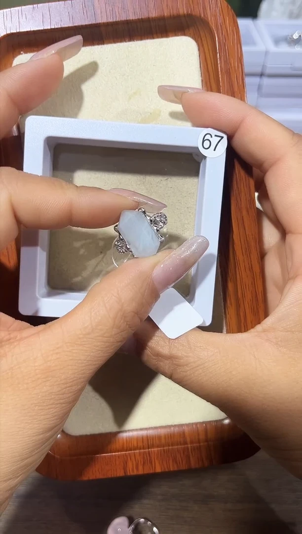 【闪购商品】水晶戒指银S925镶嵌定制