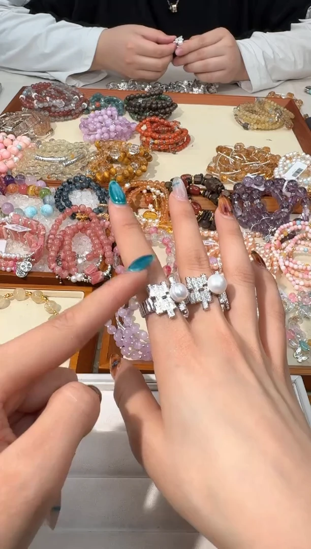 【闪购商品】淡水珍珠手绳未镶嵌A011珍珠浮夸戒指