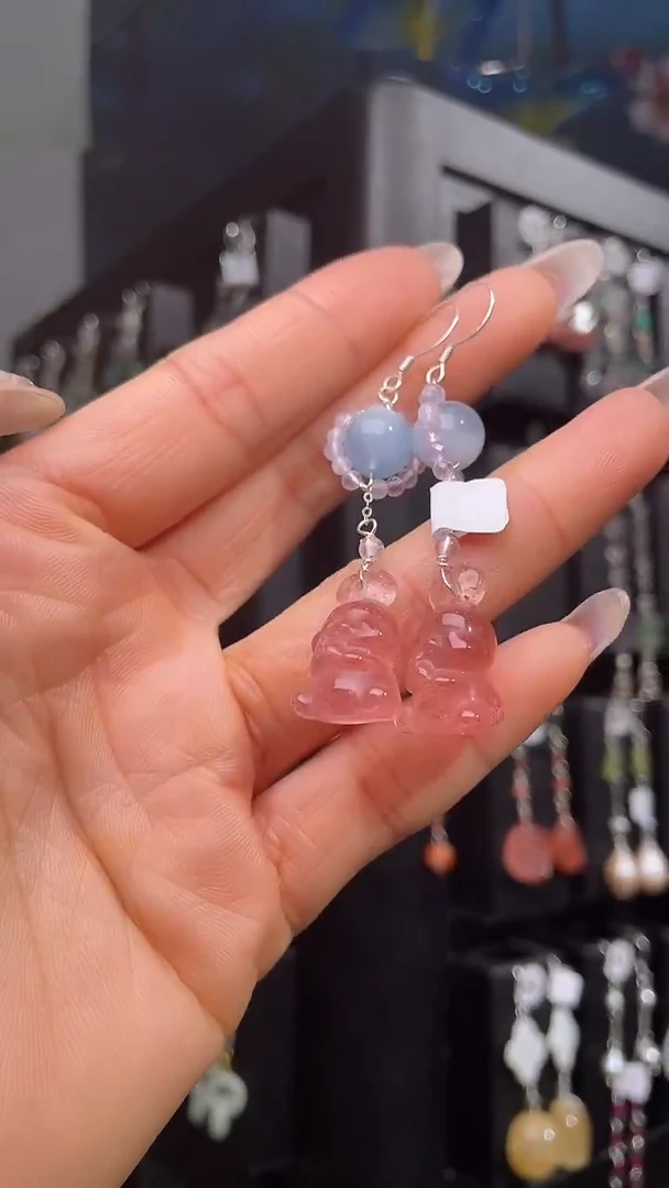 银S925镶嵌耳饰紫晶鏡***? 鏡花
