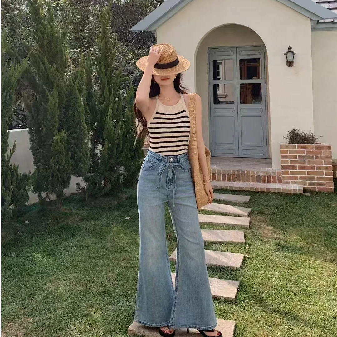 亲衣舍 女牛仔裤 2025新款休闲时尚大气 直筒九分裤