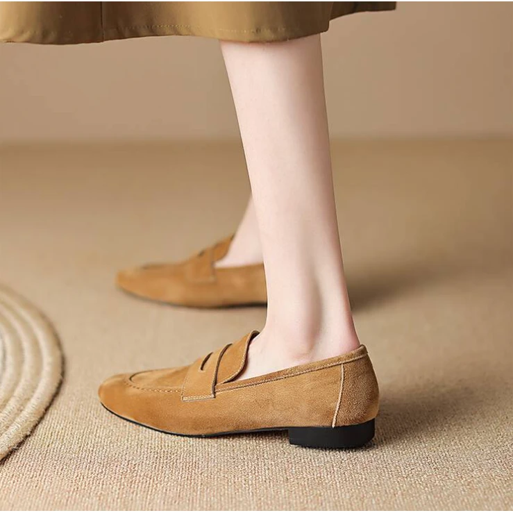 李大龙~2公分/春款上新新款时尚百搭粗跟复古气质单鞋1613