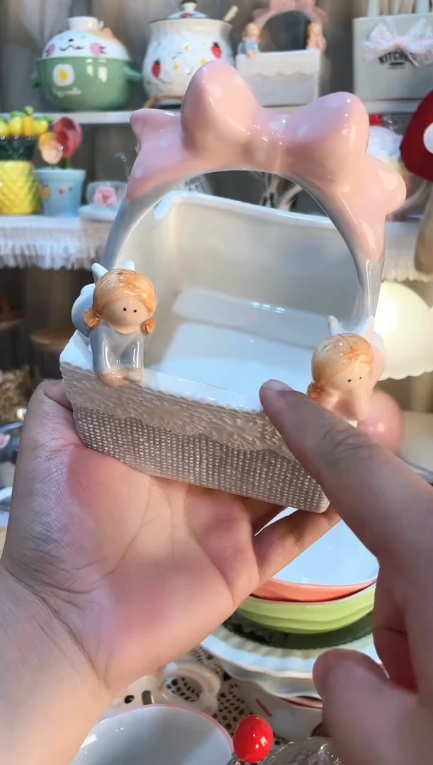 【闪购商品】瓷片提篮 质量好发货快放心拍