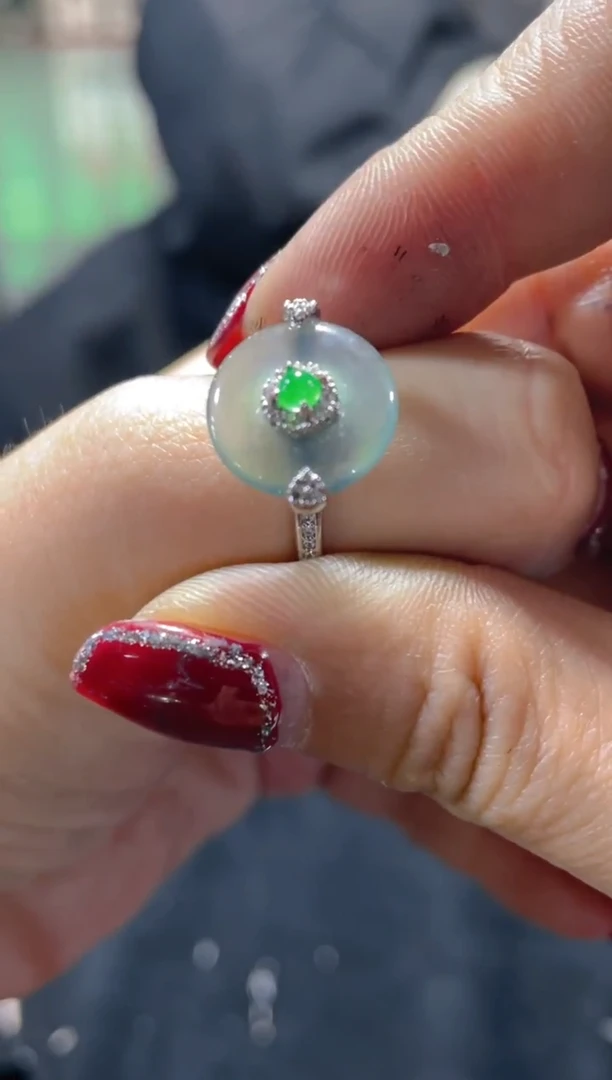 【闪购商品】翡翠戒指未镶嵌天然A货翡翠假一罚四（多样性）