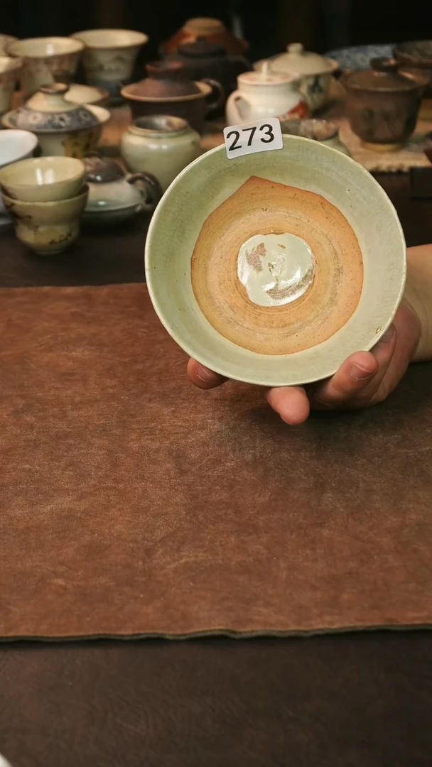 盘古拙壶承开片 锔钉273