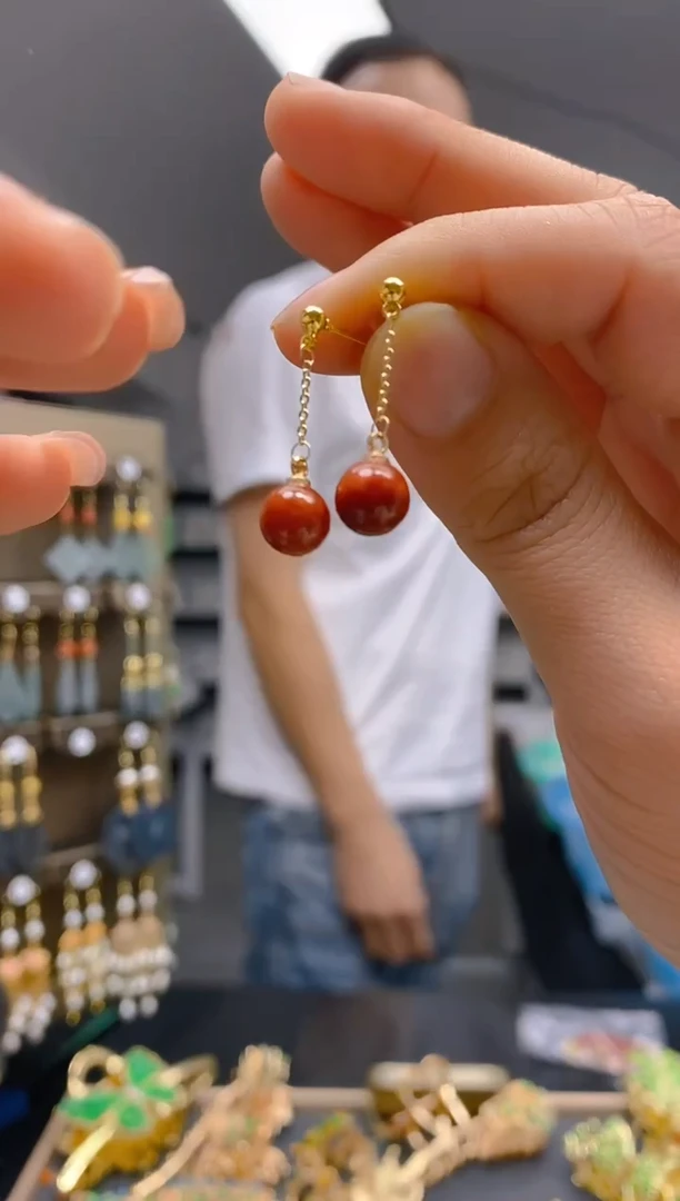 【闪购商品】翡翠耳饰合金167翡翠耳钉