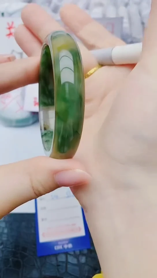未镶嵌手镯石英质玉y133+54-55
