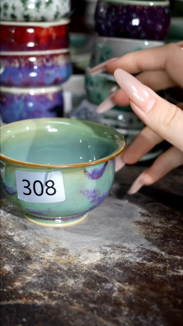 摆件精品窑变钧瓷茶器