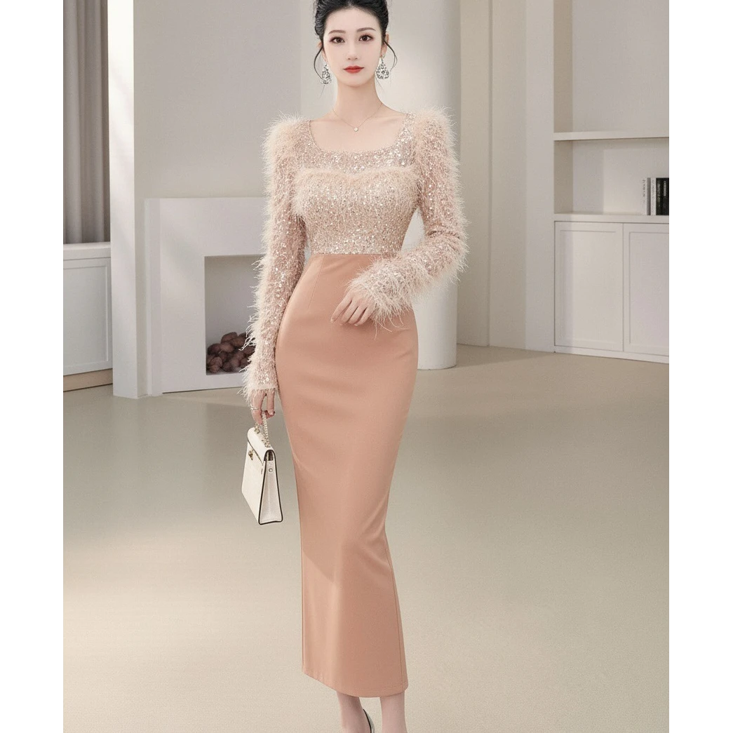 沐子的轻奢私藏【Mu/zi00009】邂逅优雅气质大女主百搭显瘦连衣裙