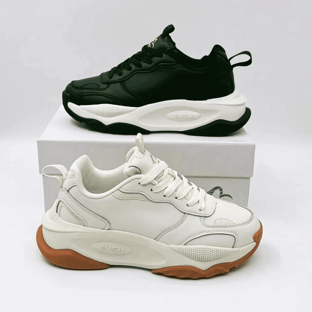 全皮面女士老爹鞋时尚百搭运动鞋（5358）通勤