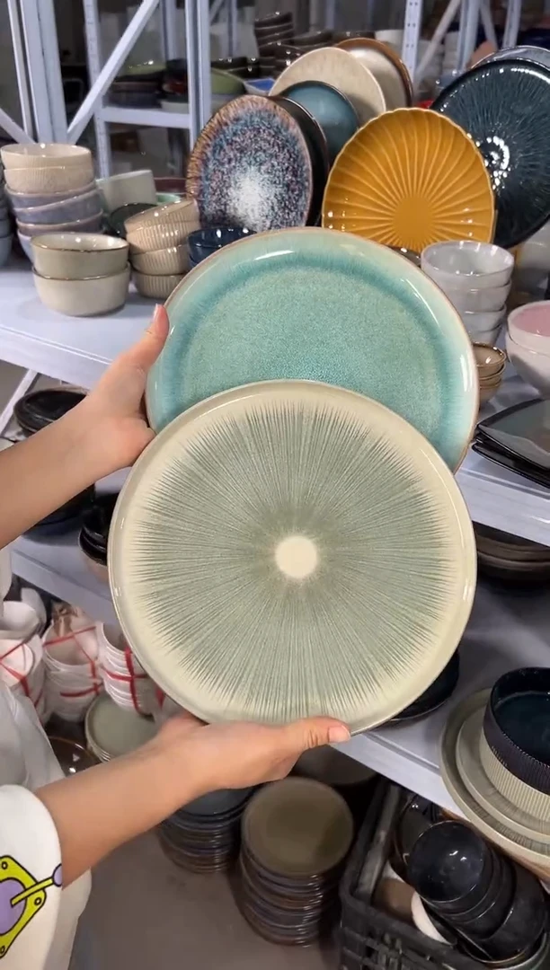 陶瓷外贸尾货瑕疵满20包邮X2大盘