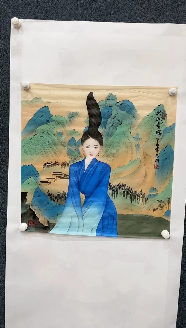 【闪购商品】国画1.15-艺术-冯高翔-斗方-61