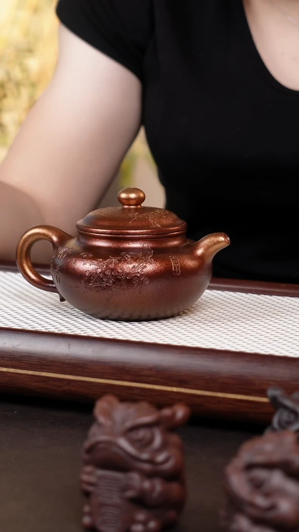 茶壶紫砂贝金烧仿古