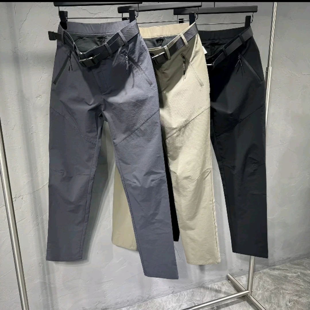 2025早秋男士时尚百搭潮流户外直筒速干透气弹力户外速干弹力纯色