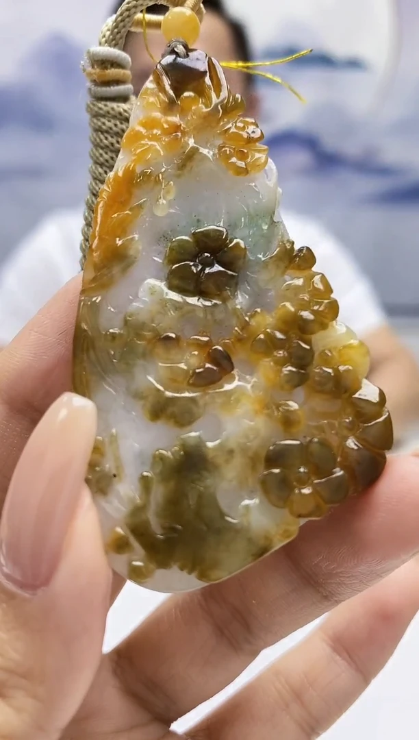 定制翡翠未镶嵌5161xx-毛货挂件17