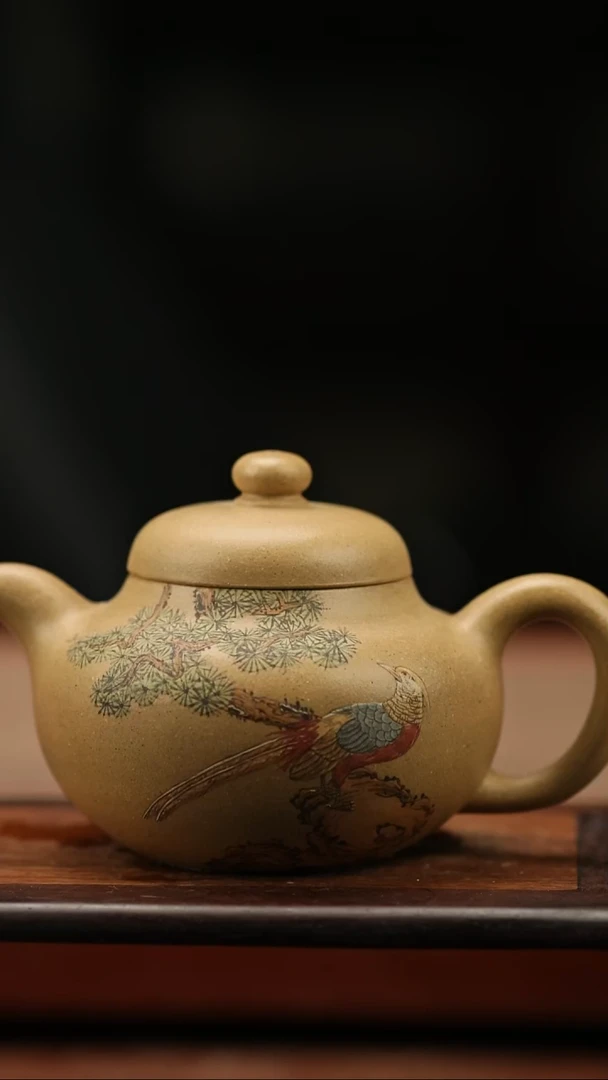 茶壶紫砂前程似锦 120毫升 段泥