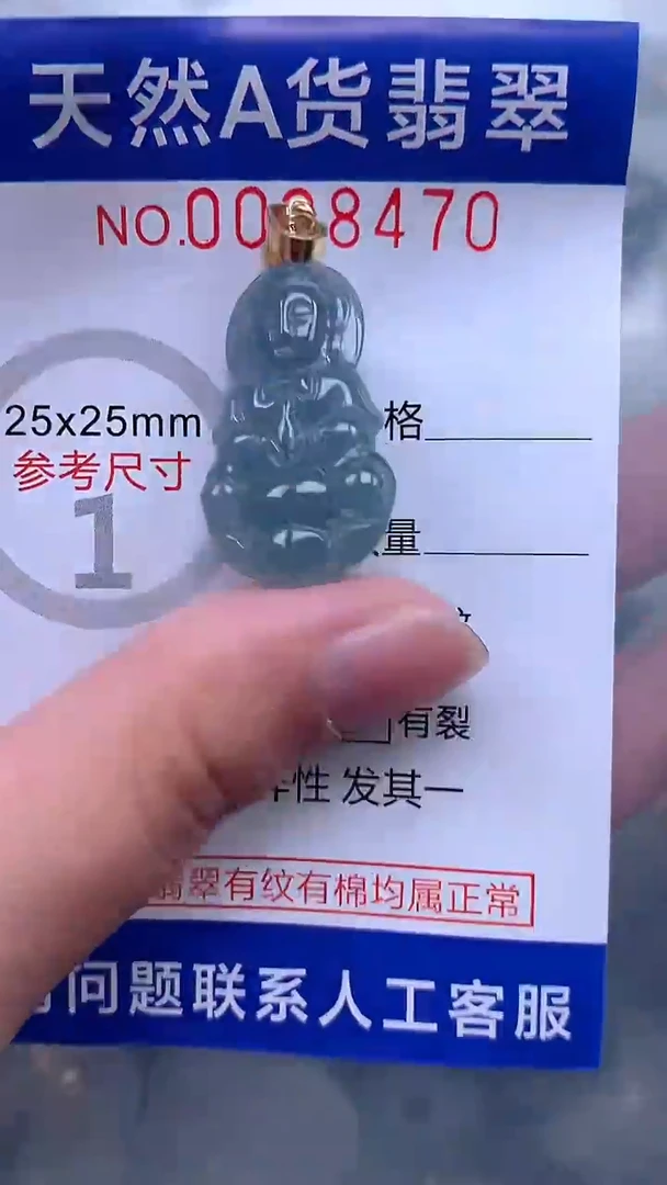 翡翠未镶嵌吊坠(不含链)1