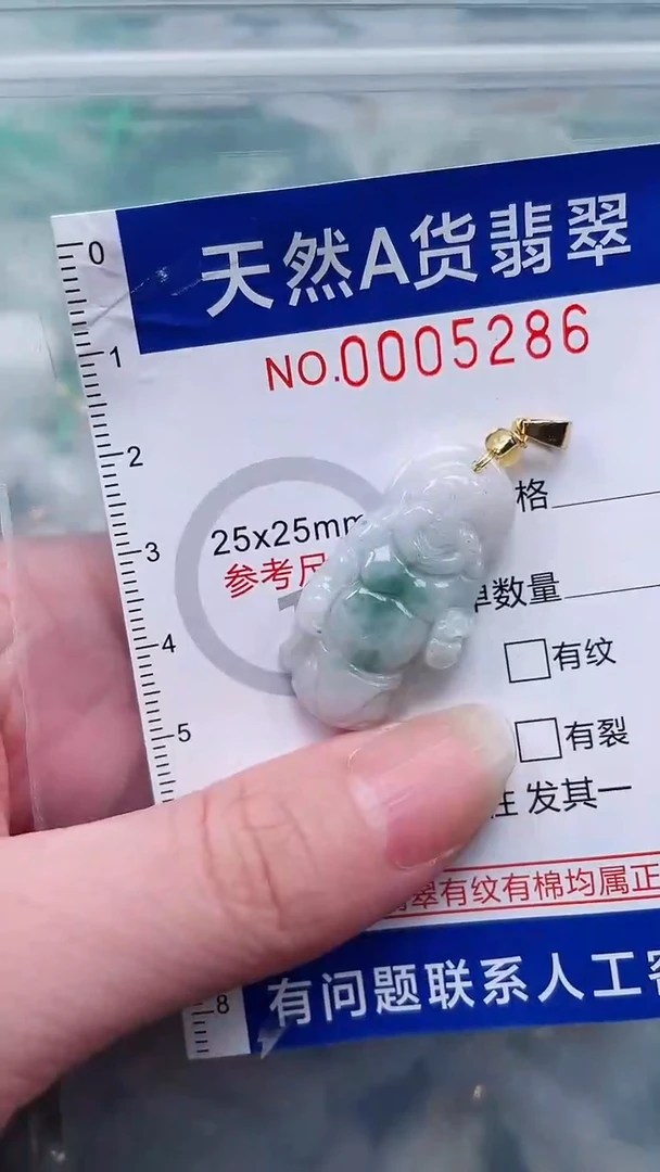 翡翠未镶嵌吊坠(不含链)1
