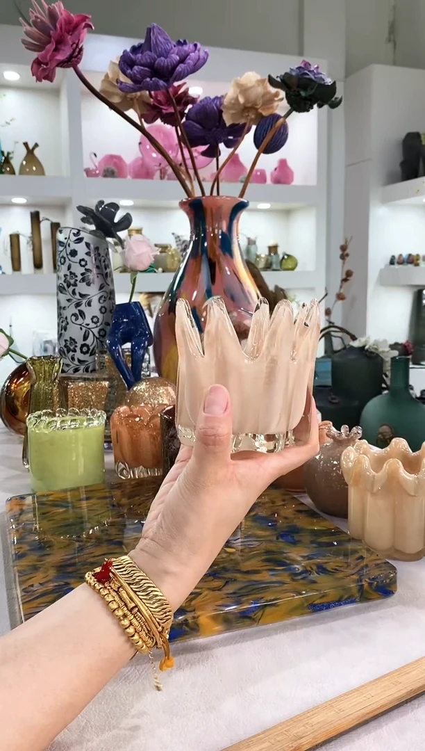 安*慕忆家手作琉璃花瓶