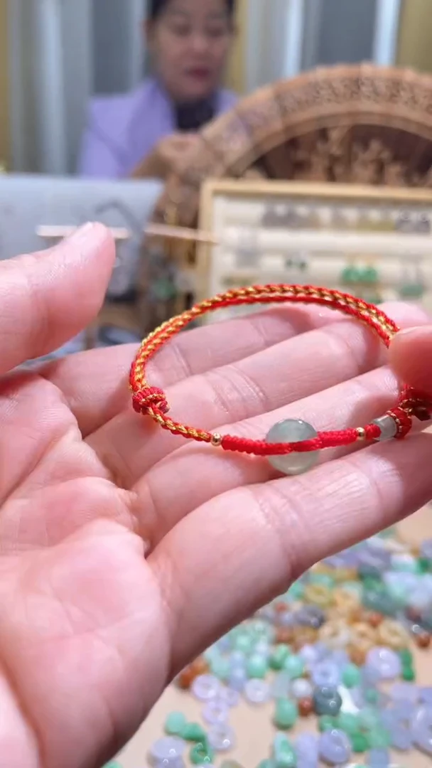 【闪购商品】翡翠颈饰未镶嵌平安扣手绳