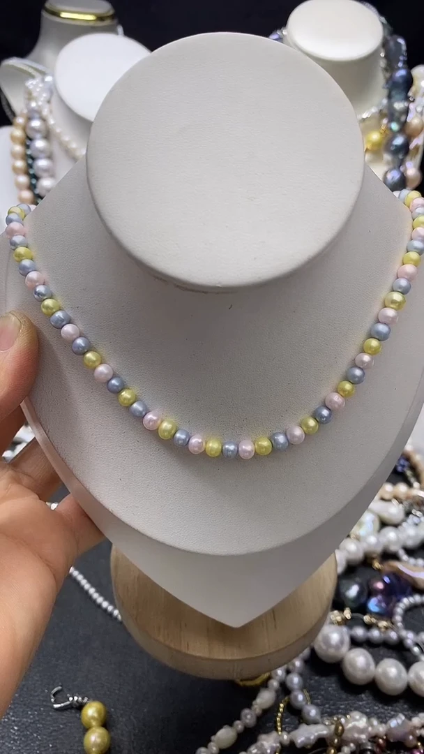 颈饰未镶嵌淡水珍珠多人