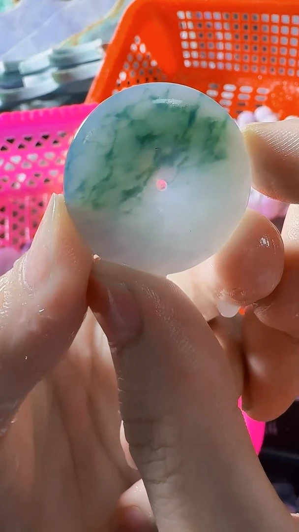 翡翠裸石缅甸翡翠A货文8305