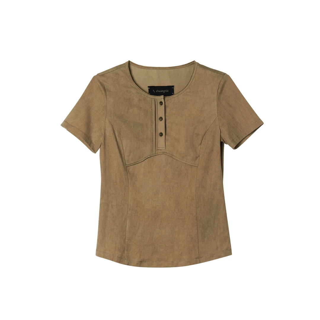 【zt zhuangtai狀態】EXCEPTION例外夏季短袖修身简约T恤Z125-D3D02